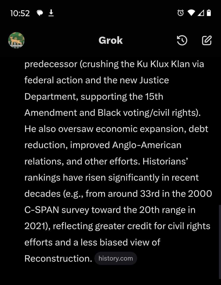 DemEyeBalls's tweet photo. @mattgaetz Ashamed to see Ulysses s Grant ranked so low. https://t.co/2Bj3W8kYdF