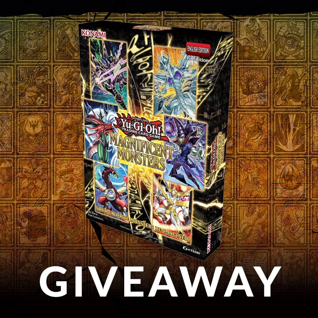 TGCCollectables's tweet photo. GIVEAWAY TIME!

We’re giving you the chance to win this Yu-Gi-Oh! Magnificent Monsters that launches on 3rd Sept!

TO ENTER:

🫵🏻 Follow us and Repost!
✍️ Show or tell us what your favourite card/collectable is?!

ENDS:

Thursday 3rd September at 12pm! ⏳ https://t.co/2acb8BCj8P
