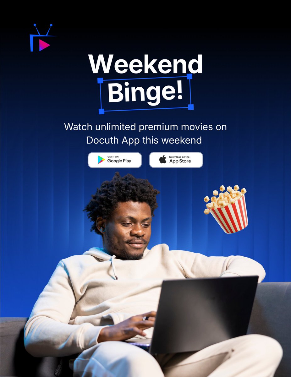 DocuthApp's tweet photo. 🍿 Skip the plans, unlimited premium movies are calling. Stream all weekend on Docuth App. 

#WeekendVibes #DocuthApp #StreamingNow https://t.co/Oru2DdCSMm