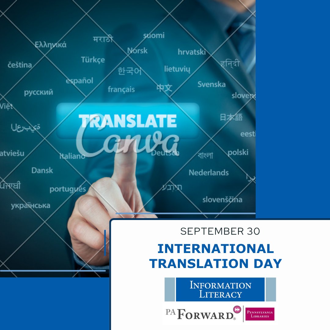 PAForward5's tweet photo. From the Bible, Odyssey, and I’ll Prescribe You A Cat; their hard work in translating knows no bounds. Join with us to thank all the hard working language professionals on International Translation Day.
#paforward #informationliteracy #translation #worldlanguages #unitednations https://t.co/PnkrdR2iD4