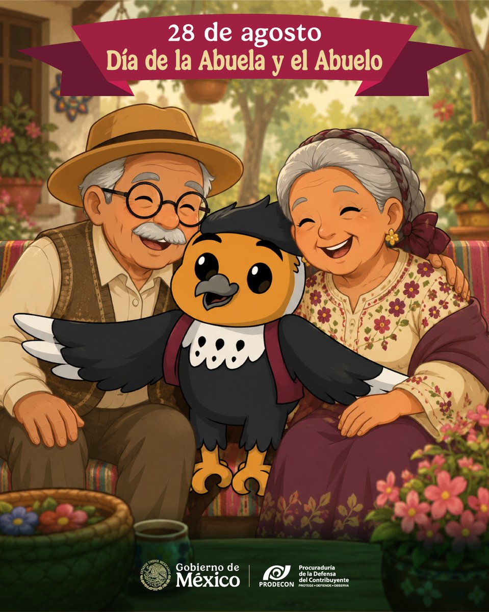 ProdeconMexico's tweet photo. #EFEMÉRIDE 📆

👵🏼👴🏼 En #PRODECON reconocemos y celebramos a las abuelas y los abuelos por su invaluable legado de trabajo, experiencia, fortaleza y sabiduría. 

Su vida ha sido ejemplo de esfuerzo, amor y perseverancia, valores que hoy inspiran a las nuevas generaciones. 🌱

Hoy les rendimos homenaje por ser raíz, memoria y corazón de México. ✨