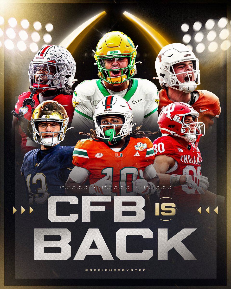designedbystef_'s tweet photo. Happy return to college football day to all that celebrate 🎉 🏈 https://t.co/xZwfJtxxlv