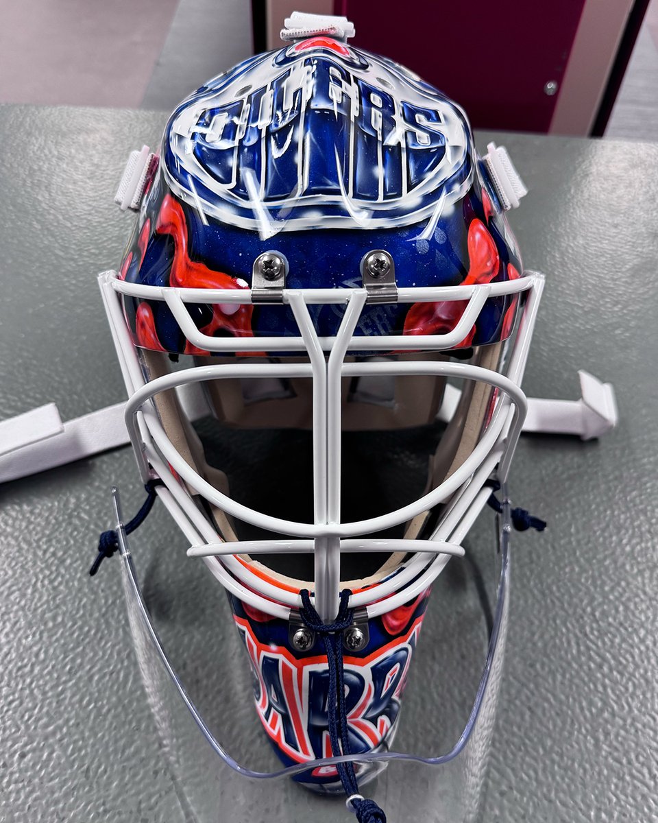 EdmontonOilers's tweet photo. Fresh ink for Tristan Jarry 🎨 #LetsGoOilers https://t.co/lxheq3f47r