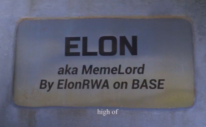 ProfessorCornel's tweet photo. There’s a MemeLord statue in Elon’s video at 3:04 👀

→ And right after that, the meme is already live on $BASE B20

→ Already $550K volume in just 45 minutes
→ Only $15K cap right now

Super dip.
Super bullish. 🔥🚀

https://t.co/apl3ebwxuO

CA; 0xb20000000000000000000075a2e69a48ff602601