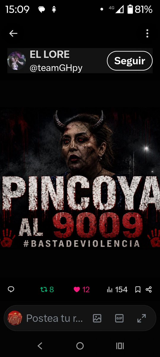 claudiaf70's tweet photo. SOS AGRESIVA SOS UNA PERSONA VIOLENTA TRAISIONERA TE UNISTES A LA PERSONA 🐍 MAS NEFASTA DE LA CASA 
GRITOS EMPUJONES ESCUPITAJOS INSULTOS 
AMENAZAS DESQUISIADA 
TODO ESTO SOS 
PINCOYA AL 9009 https://t.co/Bc4nwKw67x