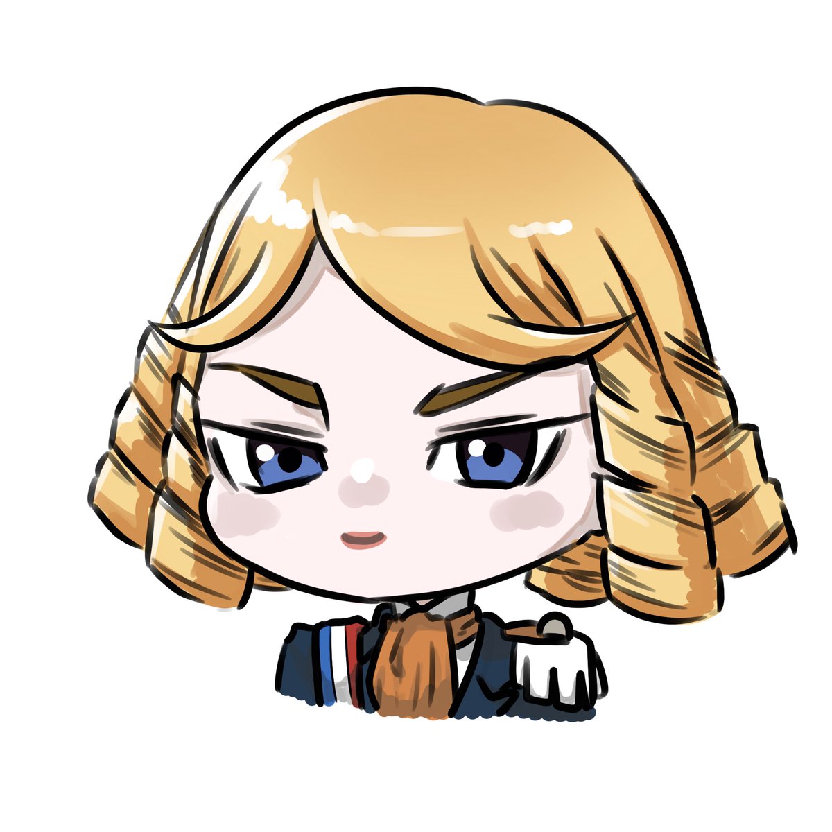 mabu_marosuke's tweet photo. ChatGPTがランダムで指定してきた🥈と🥐を息抜きに描いた！
2人とも初描きあせあせ https://t.co/utDkb6nHcJ