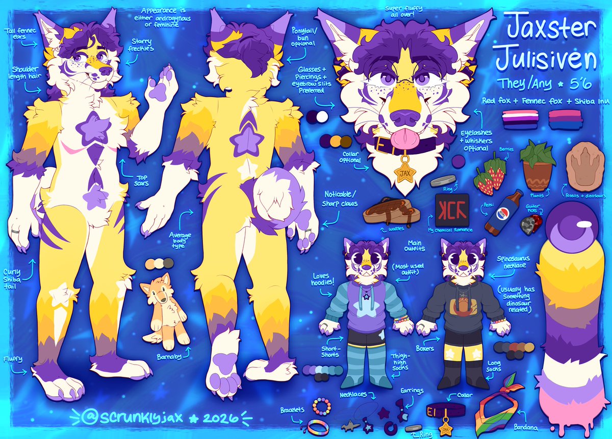 scrunklyjax's tweet photo. Jax’s new design ref ^^ 🌀🌿✨ https://t.co/kG2QdUPF4x