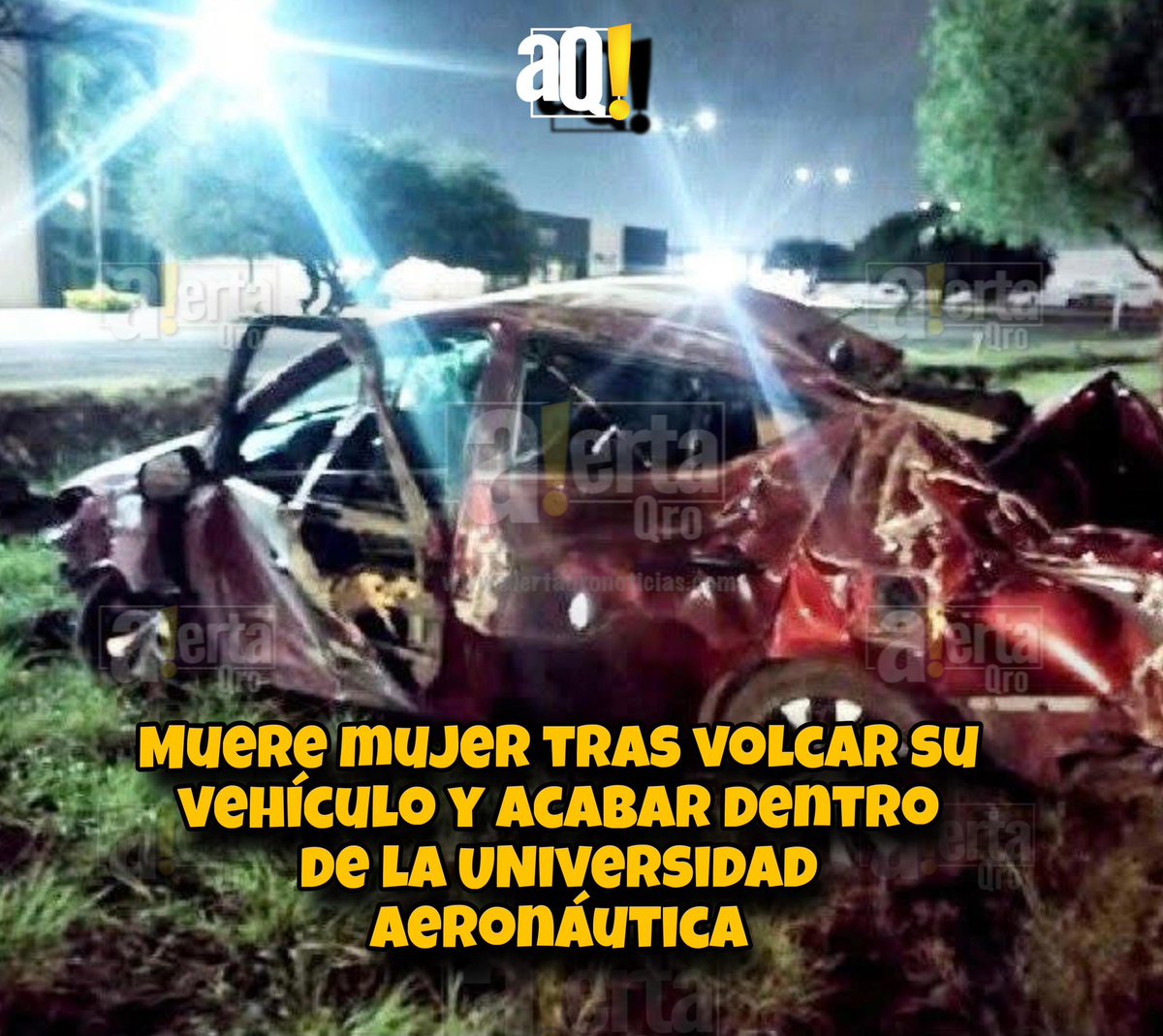 AlertaQro's tweet photo. 🖤🕊️Mujer pierde la vida en fatal volcadura; ella circulaba sobre la carretera y acabó dentro de la #UNAQ 🚗💥
Así ocurrió 👉 https://t.co/d5Ik1BA8hS https://t.co/JhkJiDVoiX