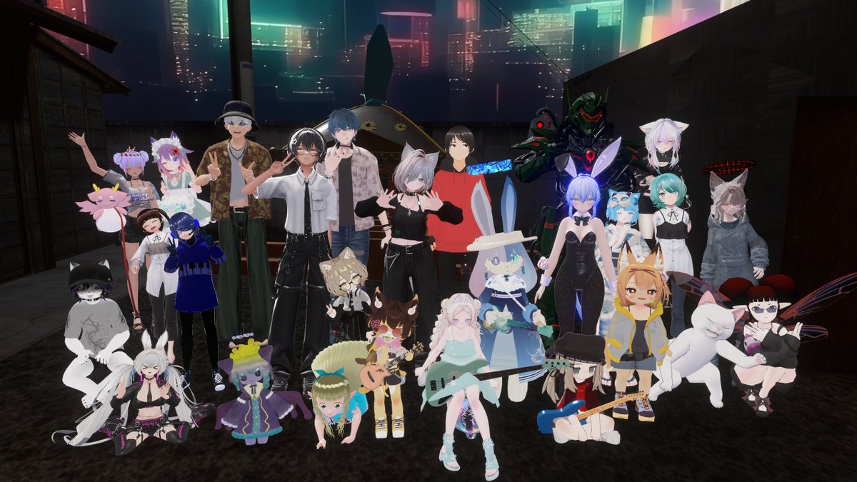 Dogeza27's tweet photo. 最高に楽しかった✨✨
聴いてくれた皆様ほんとにありがとうございました🙇🎸
これからもっともっとイベントに参加していくぞー！

＃DGZ_VRC
 #JPTOWNSummerFes2026 https://t.co/gyGeNJzHji