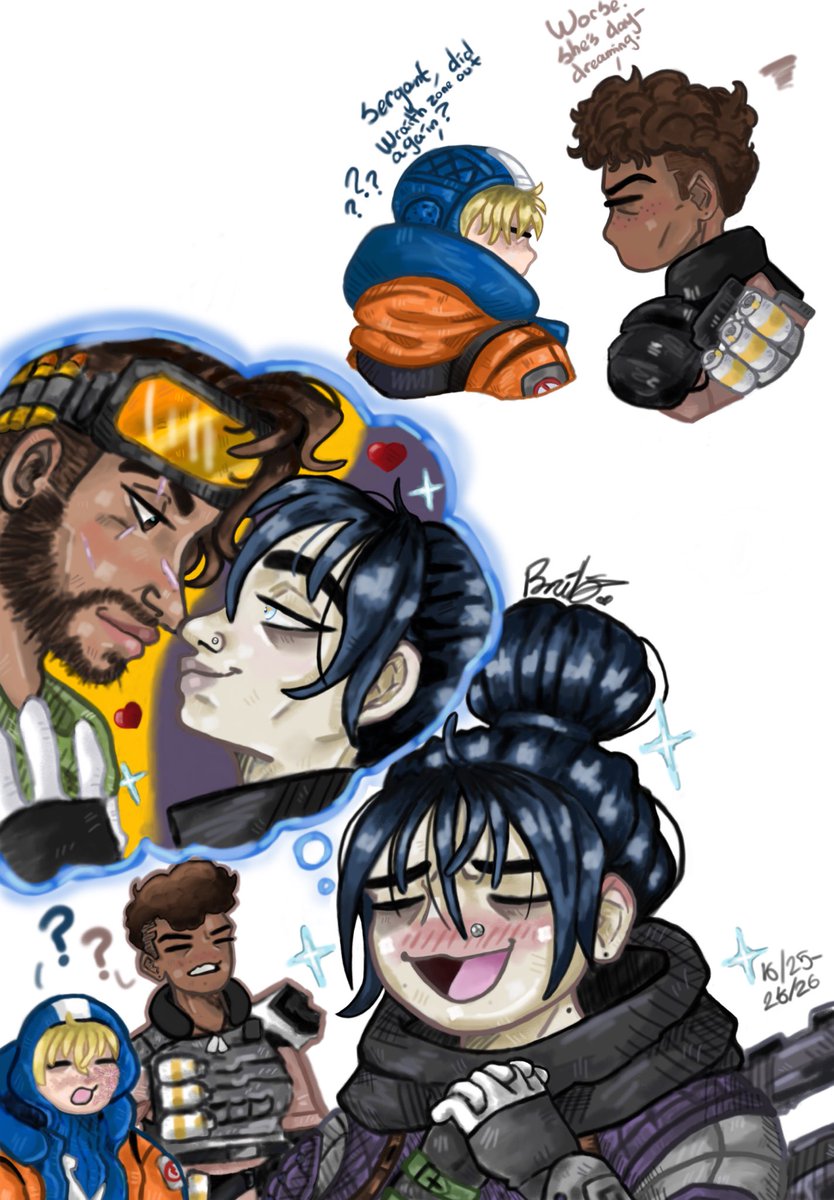 KarmaDemand's tweet photo. From sketch to final product #Apexlegends #Apexlegendsfanart #Miraith https://t.co/tSOnwONhh8