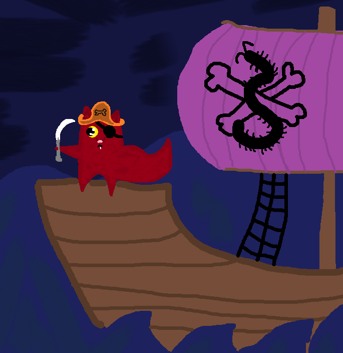 Diathemond's tweet photo. Sharing my BAD 5 minute paint drawings until Valko comes back DAY 21!

Wolg enjoyed the water yesterday, but suddenly Mr Manylegs was swallowed by the water! So of course our brave Wolg became a pirate and raised the centipede flags to go looking for his friend!

#全世界都爱敖尹 #BringBackValko #ValkoIsLoved #YourWolfieBoyfriend