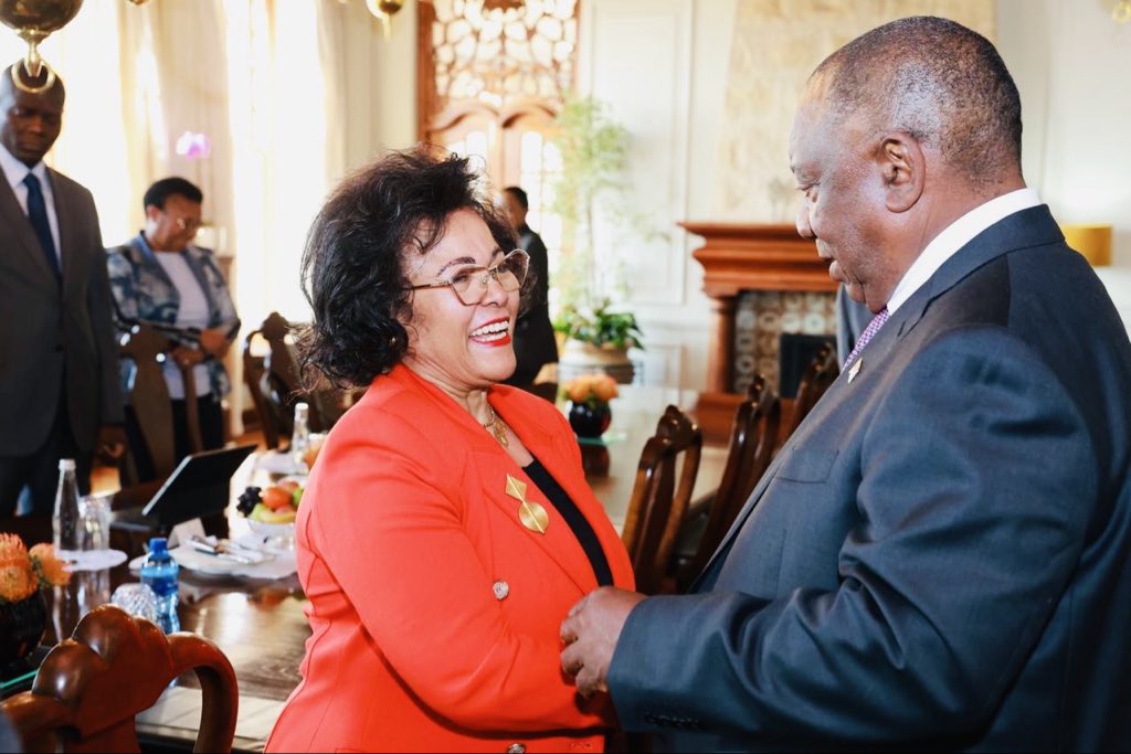 nardosbthomas's tweet photo. It was a privilege to meet His Excellency President @CyrilRamaphosa at Mahlamba Ndlopfu. Our engagement reflected the depth of AUDA-NEPAD’s relationship with South Africa—one of the founding countries of NEPAD and a steadfast advocate of African-led development.

President Ramaphosa’s leadership as African Union Champion of the Presidential Infrastructure Champion Initiative carries that legacy forward. Through PICI, South Africa continues to advance the cross-border infrastructure needed to connect our economies, unlock regional value chains and accelerate the implementation of Agenda 2063.

Our discussion reaffirmed that Africa’s ambitions must be matched by execution. AUDA-NEPAD remains committed to working with South Africa and all Member States to turn continental priorities into projects, investment and lasting impact for Africa’s people. 

#Agenda2063 #PICI #NEPAD25 #AUDA_NEPAD