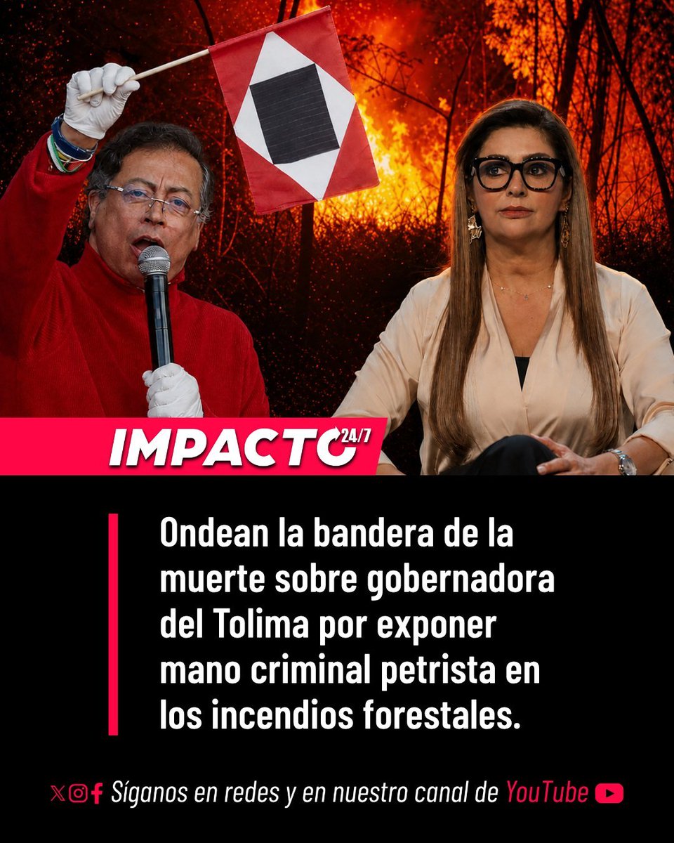 Don_Patriota1's tweet photo. ¿Entonces, ahora los petristas están amenazando de muerte a la Gobernadora del Tolima, Adriana Matiz Vargas, por denunciar los incendios forestales en su Departamento? https://t.co/1sE14c7Pk1