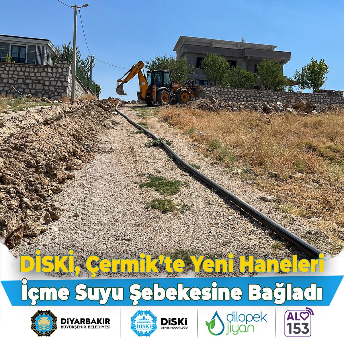 diskidiyarbakir's tweet photo. 🚰 DİSKİ, Çermik’te Yeni Haneleri İçme Suyu Şebekesine Bağladı
🚰 AVAMED, li Çermûkê xaniyên nû girêdan tora ava vexwarinê
🔗 https://t.co/HLibzKnj0a
#Amed #Diyarbakır #Diski #AVAMED #dilopekjîyan
@DBBcagrimerkezi https://t.co/yNE4Cy0vZv