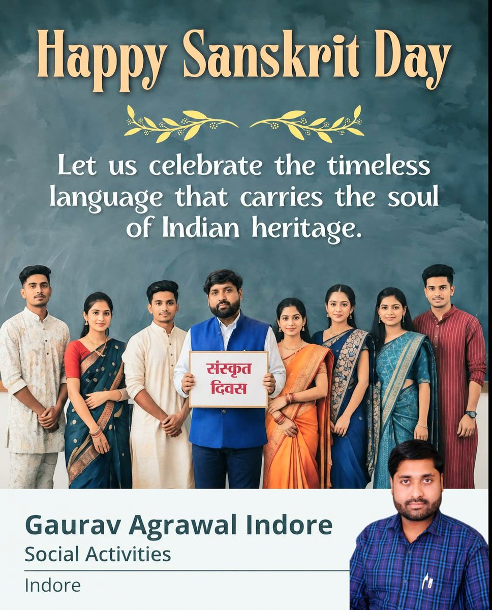 GauravAgrawalin's tweet photo. #संस्कृत_दिवस https://t.co/ozpWF6Wjfj