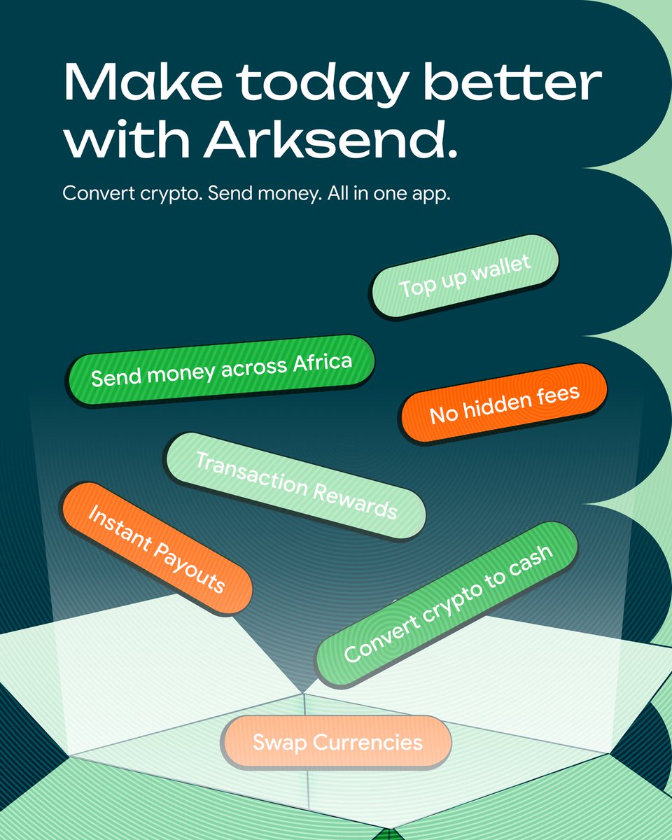 usearksend's tweet photo. TGIF! Make the weekend better by sending money and converting crypto to cash on Arksend.

Head to the App or Play Store to download and get started now. https://t.co/IwRWnQigVD
