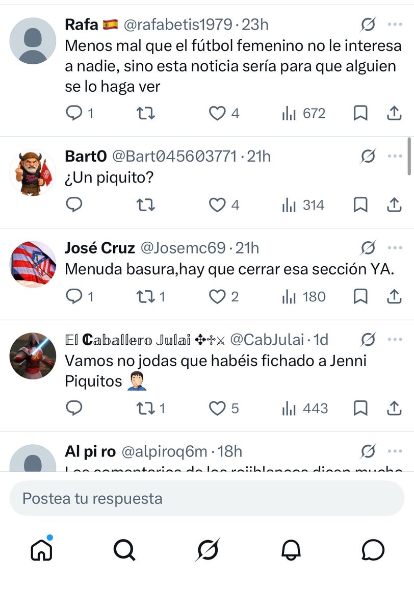 andreaSeguraS's tweet photo. El @AtletiFemenino anunció el fichaje de @Jennihermoso y durante días las publicaciones se han llenado de comentarios así. Efectivamente, por suerte y, gracias a que Jenni no se dejó amedrentar, quedo claro -aunque les asuste- que NO PUEDES BESAR A ALGUIEN sin consentimiento. https://t.co/ydHt7VYWJS
