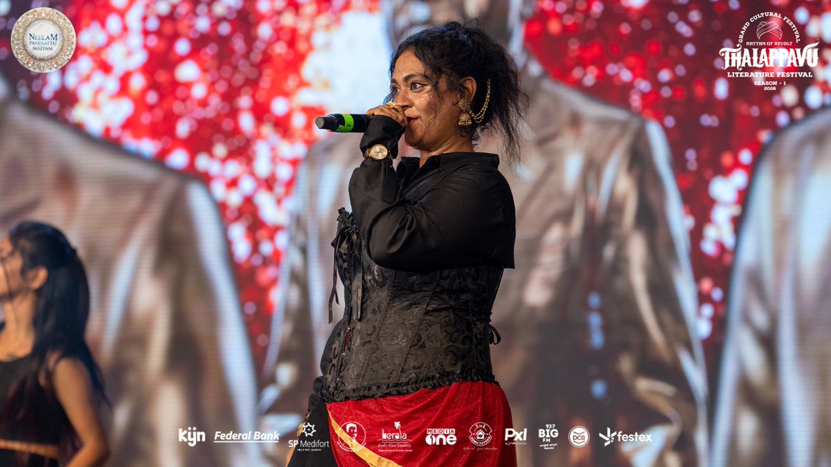NeelamSocial's tweet photo. Sollisai Sistas Performance

@ranjithpa @neelamkeralam @neelam_culture

Photograph by @thewandering_hayathi

#Arivu #Thalappavu2026 #RhythmOfRevolt #Thalappavu #RapperArivu #TamilHipHop #HipHop #LivePerformance #MusicAndResistance #Trivandrum https://t.co/hipSfFxQus