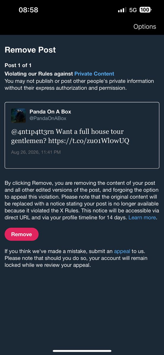 PandaOnABox's tweet photo. Flock wants to surveil everyone, but turns into a baby back little bitch when we post public pictures https://t.co/0wvA09kYvk