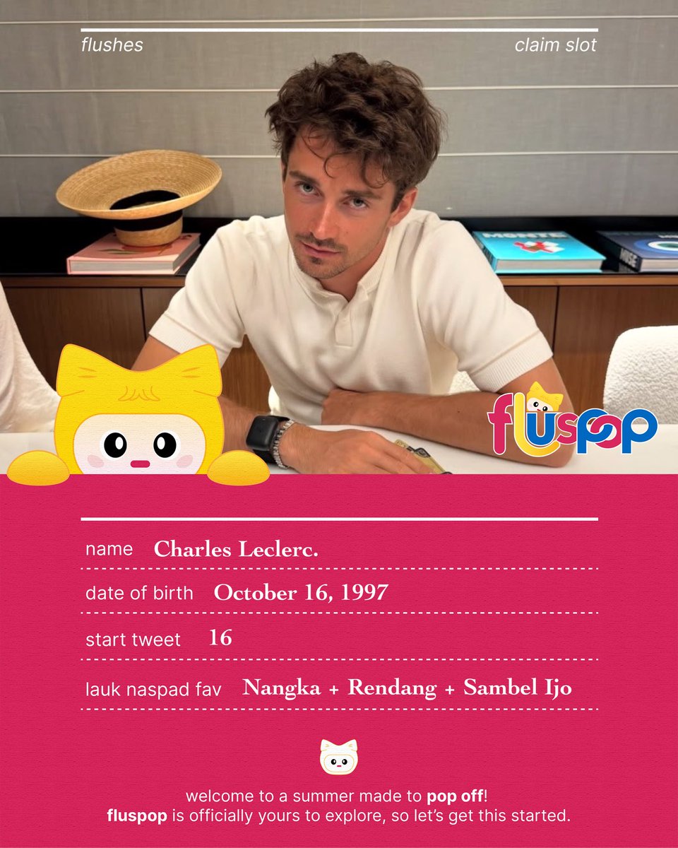 FlushLeclerc's tweet photo. Absen, Charles Marc Hervé Perceval Leclerc hadir. Ada yang seumuran saya gak ya di sini…? https://t.co/tBULLN1tVD