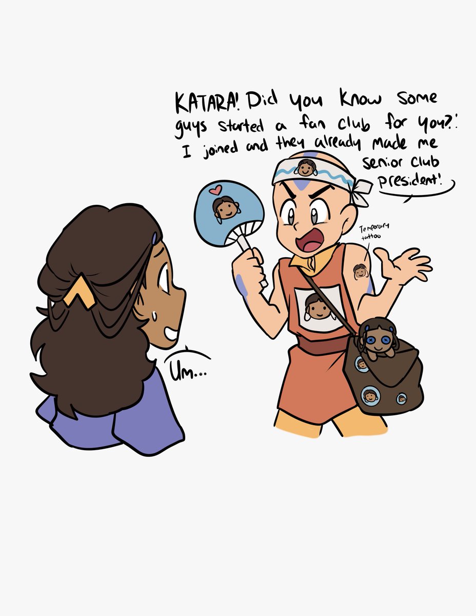 caroliner_draws's tweet photo. I just know Katara has a fan club out there 🙂‍↕️🙂‍↕️ #Kataang https://t.co/jEGW1c21F1