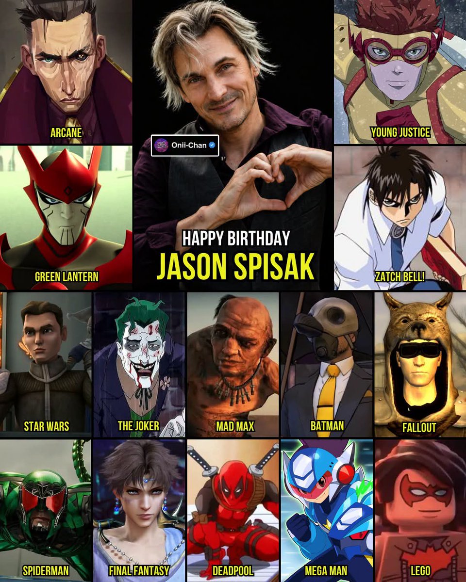 oniichanph's tweet photo. Arcane and Young Justice VA Jason Spisak turns 53 years old today 🎉

Happy birthday to Jason Spisak, whose portrayal of Silco in Arcane introduced his work to a massive new audience while adding another standout character to a career spanning decades.

Long before Arcane, fans knew him as Wally West / Kid Flash in Young Justice, Razer in Green Lantern: The Animated Series, and Kiyo Takamine in Zatch Bell!. His résumé also stretches across Star Wars, DC, Marvel, Fallout, Mad Max, Days Gone, and Final Fantasy.

Silco (Arcane)
Wally West / Kid Flash (Young Justice)
Razer (Green Lantern: The Animated Series)
Kiyo Takamine (Zatch Bell!)
Lux Bonteri (Star Wars: The Clone Wars)
The Joker (Batman: Hush)
Chumbucket (Mad Max)
Oswald Cobblepot / Penguin (Batman: The Telltale Series)
Vulpes Inculta (Fallout: New Vegas)
Mac Gargan / Scorpion (Marvel’s Spider-Man)
Bartz Klauser (Dissidia Final Fantasy)
Raymond “Skizzo” Sarkozi (Days Gone)
Geo Stelar (Mega Man Star Force)

From Silco and Kid Flash to Razer and Vulpes Inculta, Spisak has built a résumé filled with characters from some of animation and gaming’s biggest franchises.

Happy 53rd birthday, Jason Spisak! ⚡