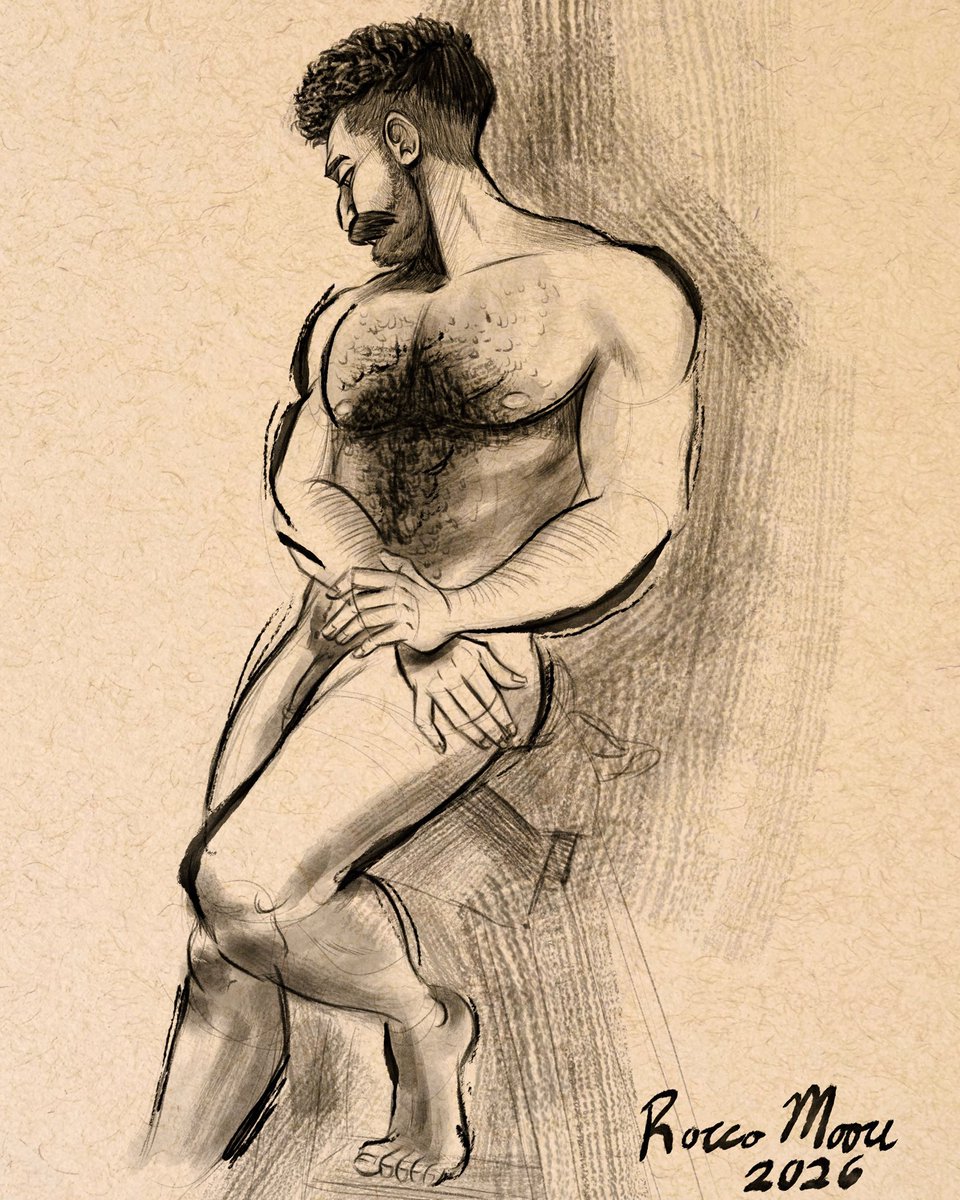 roccoxmoore's tweet photo. Some sketches of my session with the sexy @deanmichaelz i hope you like them :) https://t.co/awSV0RsatL