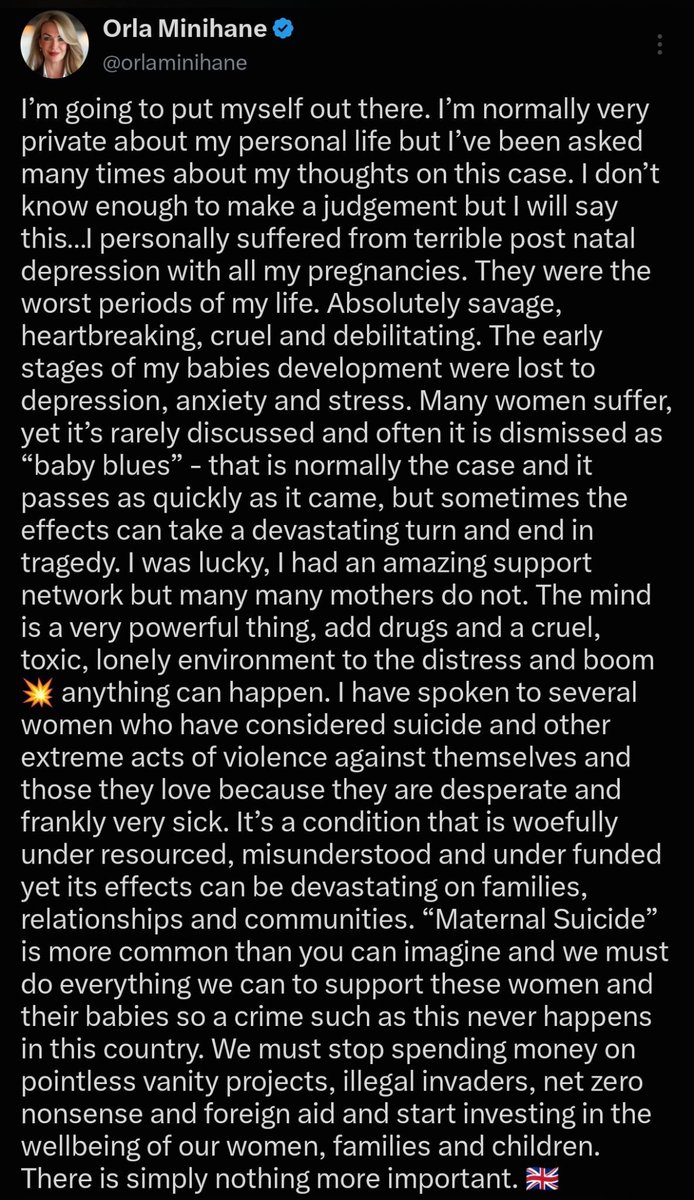 TheDylanSmyth's tweet photo. I have seen some turmoil surrounding Restore Britain lately. 

As I am no longer a member, I have no say on the ongoing matters — but I will say this.

Orla Minihane's now-deleted post on Lindsay Clancy, who is currently on trial for killing her children, was an inexcusable error, especially as spokeswoman for the safety of women and children.

Howard Cox then labelling those condemning Orla's actions, who are paying members and advocates, as "trolls" is also unacceptable.

A spokesperson's words are a party's words. This cannot be excused.