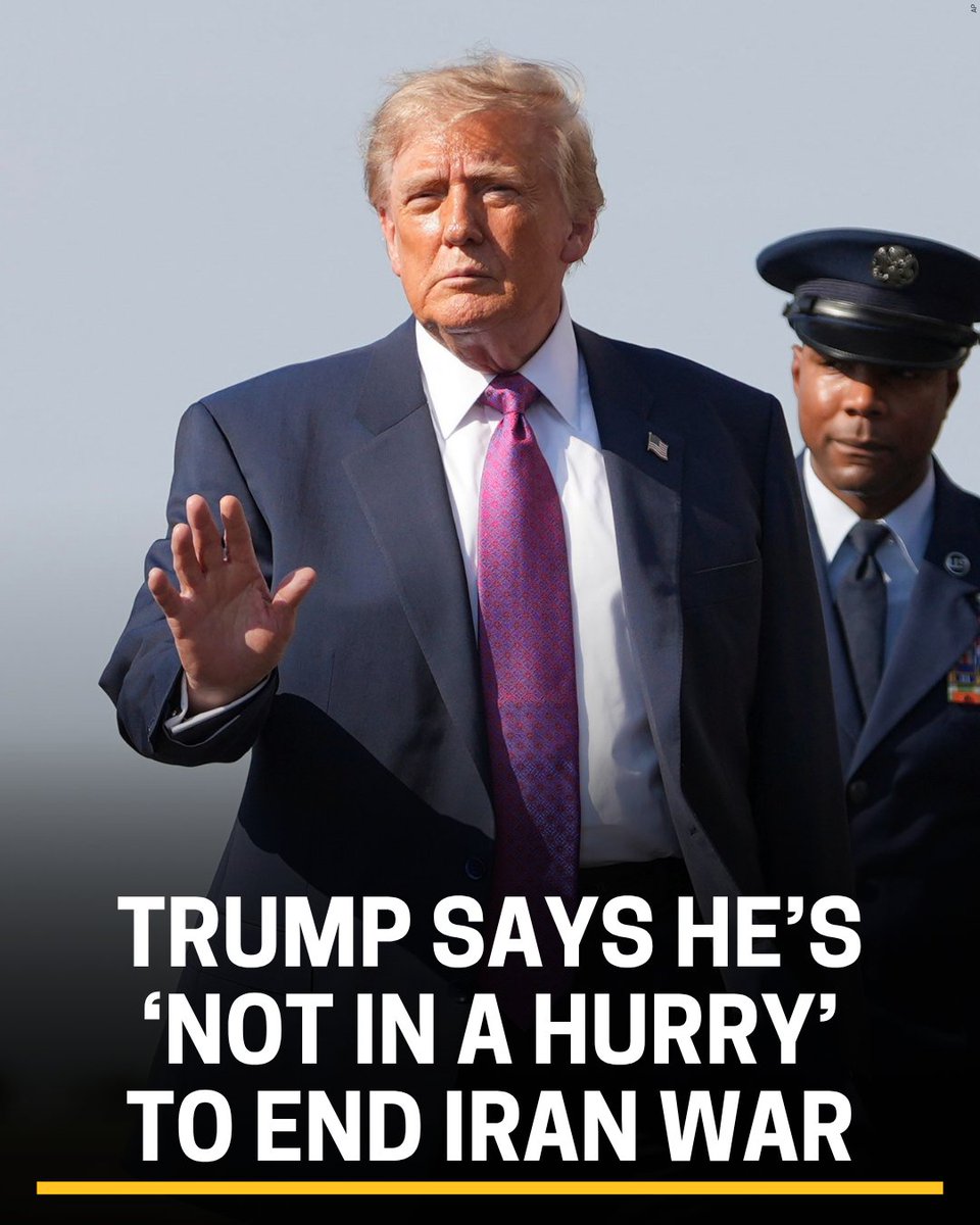 WGEM's tweet photo. Trump says he’s ‘not in a hurry’ to end Iran war

Read more >>> https://t.co/ZIjNz7oCyk https://t.co/HPvFAFiZsC