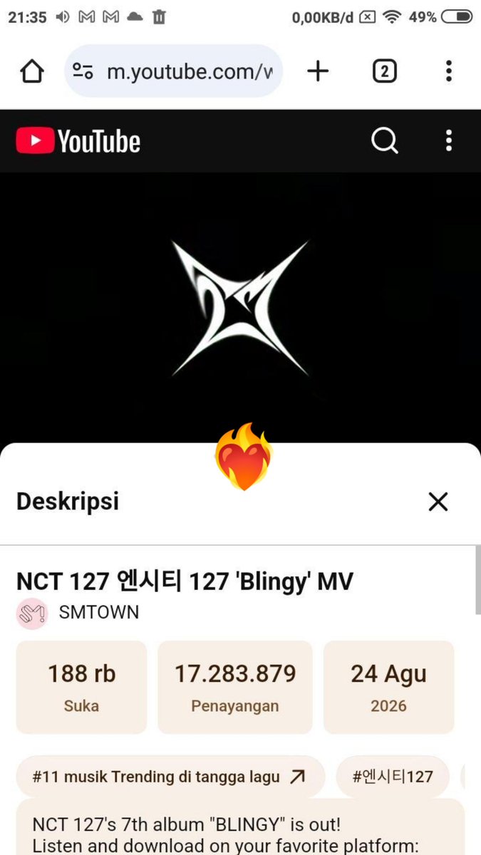 zeushistone's tweet photo. 🔥 𝙉𝘾𝙏 127 𝘽𝙇𝙄𝙉𝙂𝙔 𝙎𝙏𝙍𝙀𝘼𝙈𝙄𝙉𝙂 𝙋𝘼𝙍𝙏𝙔 🔥

NCT 127 엔시티 127 'Blingy' MV🍀

🖇: https://t.co/fD3TUEvC94…
‼️DON'T BREAK THE CHAIN‼️

💌 : @sayhiwoo_ @uanyomii_

127 IS ALL WE WANT
#LetsGetBLINGY #NCT127_BLINGY https://t.co/HxYiDh7XXJ