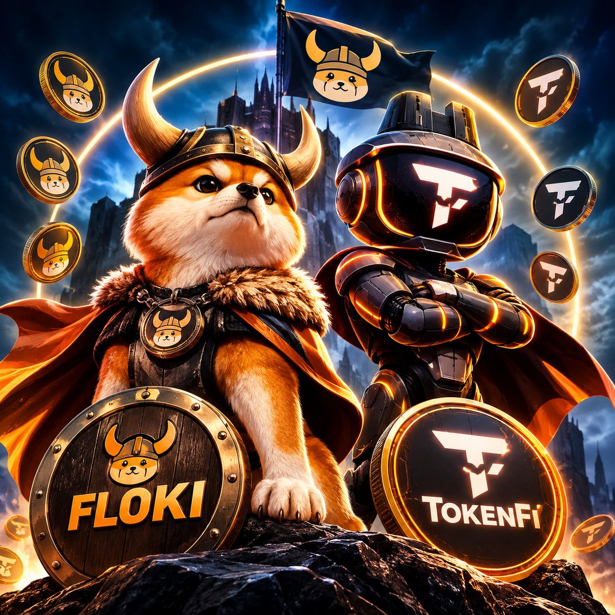 kripdolar25's tweet photo. Legacy meets the future. ⚔️🚀

One built a movement.
One is building the infrastructure.

🛡️ $FLOKI ignited a global community.
⚙️ $TOKENFI is unlocking the future of tokenization.

Together, they're proving that memes can evolve into real-world innovation.

The next chapter of crypto won't be written by hype alone...
It will be built by vision, community, and utility.

Who's ready for what's coming? 🔥

#Floki #TokenFi #Tokenization #RWA #Crypto #Web3 #Valhalla