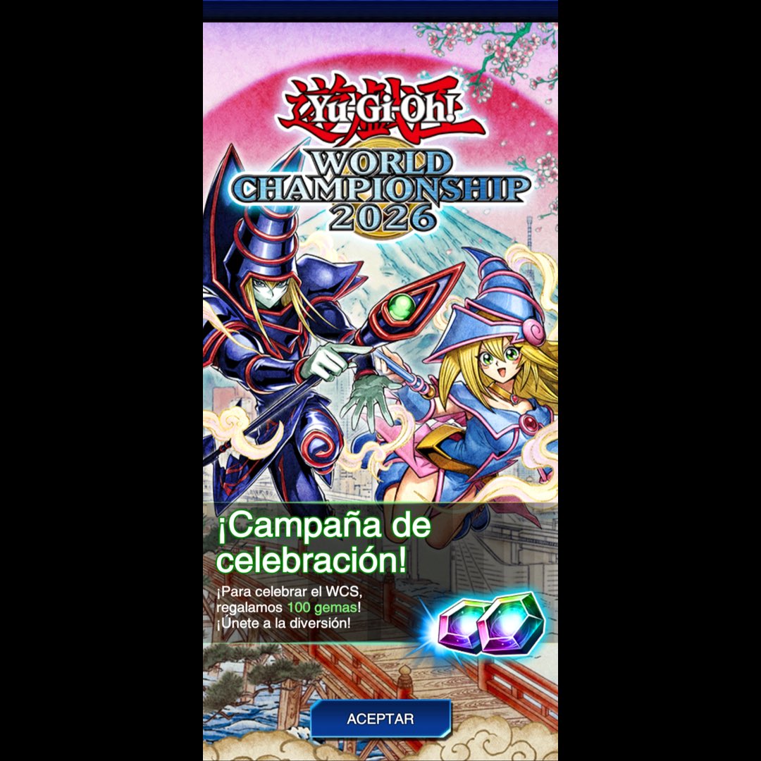 Kyrujv's tweet photo. #YuGiOhDuelLinks #DuelLinks #AniversarioDuelLinks #Tickets #UrDeSueños #SrDeEsueños #Skillss #Tablero #Playmat #Gemas #1000Gemas #YuGiOh, #DuelLinks, #YuGiOhDuelLinks, #WorldChampionship2026, #Wcs2026 #Konami, #KingOfGames #YuGiOhDuelLinks
WorldChampionship2026 #LetsGooo https://t.co/Ed3NFydQIG