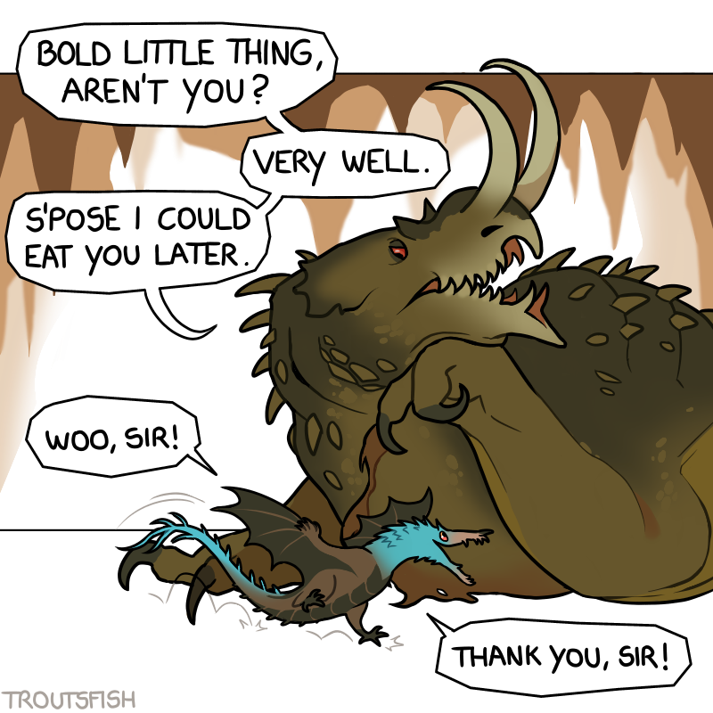 fishtrouts's tweet photo. (1/4) CROSSOVER TIME!!! From the world of Avervast come @sawyerleeart  ‘s dragons! A young Holdtaker seeks a sireship: tending to an older wyrm in return for learning its ways. Eager to prove itself, it chooses the Great Kinsbane… who has an appetite for dragons. https://t.co/gplN3161Vq