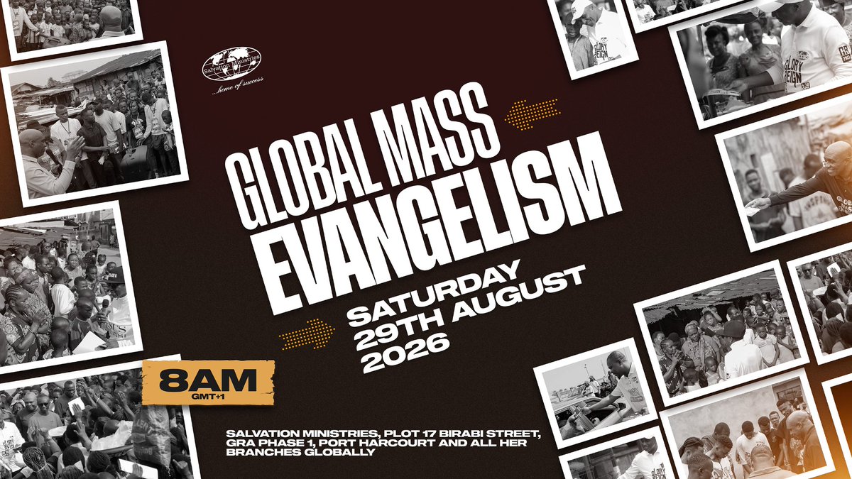 smhosglobal's tweet photo. We are taking the Gospel beyond church walls, reaching communities with the life-changing message of Christ. Join us this Saturday as we go forth to share the Good News, win souls, and fulfil the Great Commission together.
Saturday, 29th August 2026 | 8AM
#SMHOS #smhosglobal https://t.co/TPiuTAqVo5