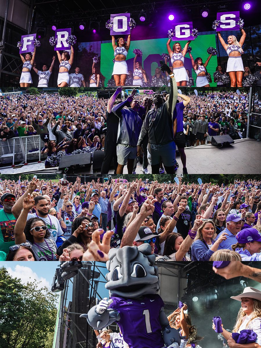 TCU_Athletics's tweet photo. showed up and showed out at Merrion Square! 

#GoFrogs https://t.co/O7tuM7ax9e