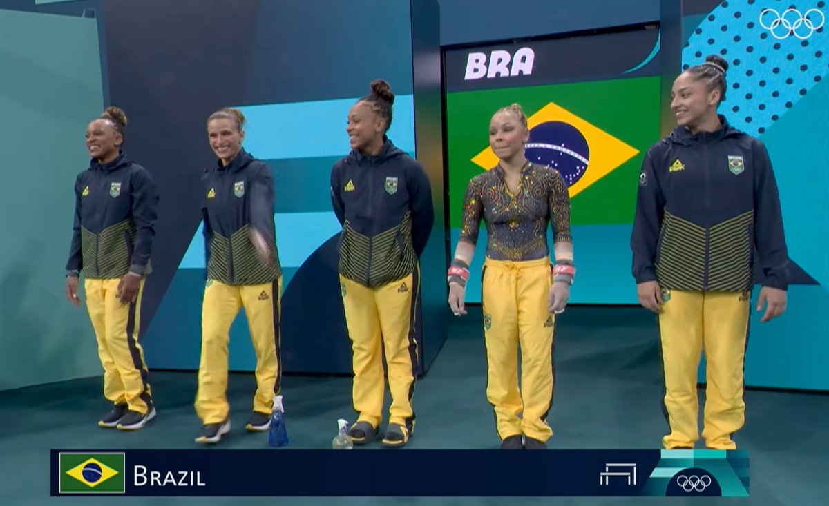 TCajuzinnn's tweet photo. Meu sonho é ver o Brasil em LA 2028 patrocinado por uma marca realmente fashionista, que finalmente faça um uniforme de pódio bonito para as equipes 😭 https://t.co/FX45es6vck
