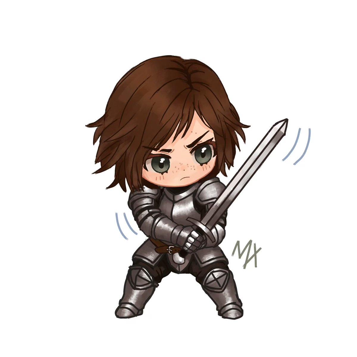 SatoVaflenskaya's tweet photo. The first artwork is an older piece I posted before, while the chibi Ellie is brand new! 🥹⚔️

I couldn’t resist drawing a tiny armored Ellie

#TLOU #TheLastOfUs #EllieWiliams #chibi #digitalartㅤㅤㅤㅤ #art https://t.co/KEuJB4Juws