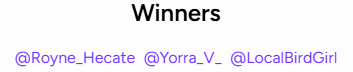 EratoXIV's tweet photo. Pulled the winners! 

@Royne_Hecate 
@Yorra_V_ 
@LocalBirdGirl 

Send me a DM and let's discuss c: https://t.co/S9jR85As2l