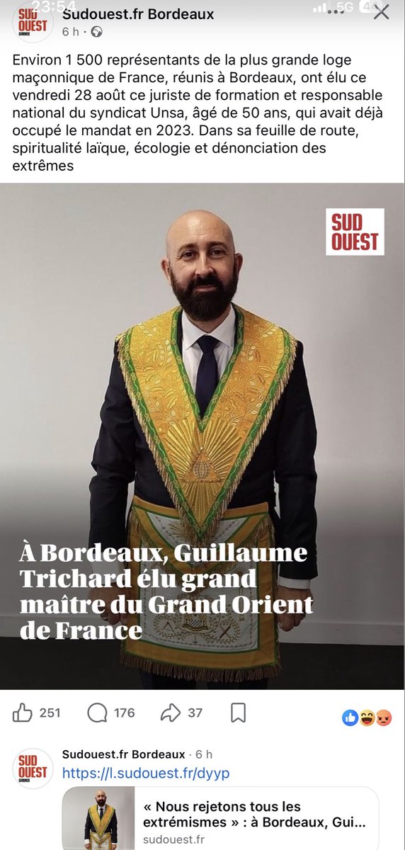 OL_C3307's tweet photo. Le responsable national #unsa élu Grand Maître du Grand Orient de France. #Maçonnerie https://t.co/x3MkYGY4rw