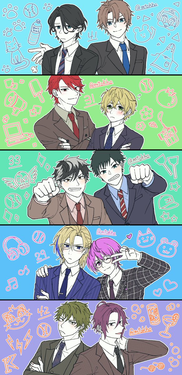 mtokho's tweet photo. 気に入ってるマイナインの集合絵再掲しよ♪お祭りや♪ https://t.co/mrTSxAT0m1