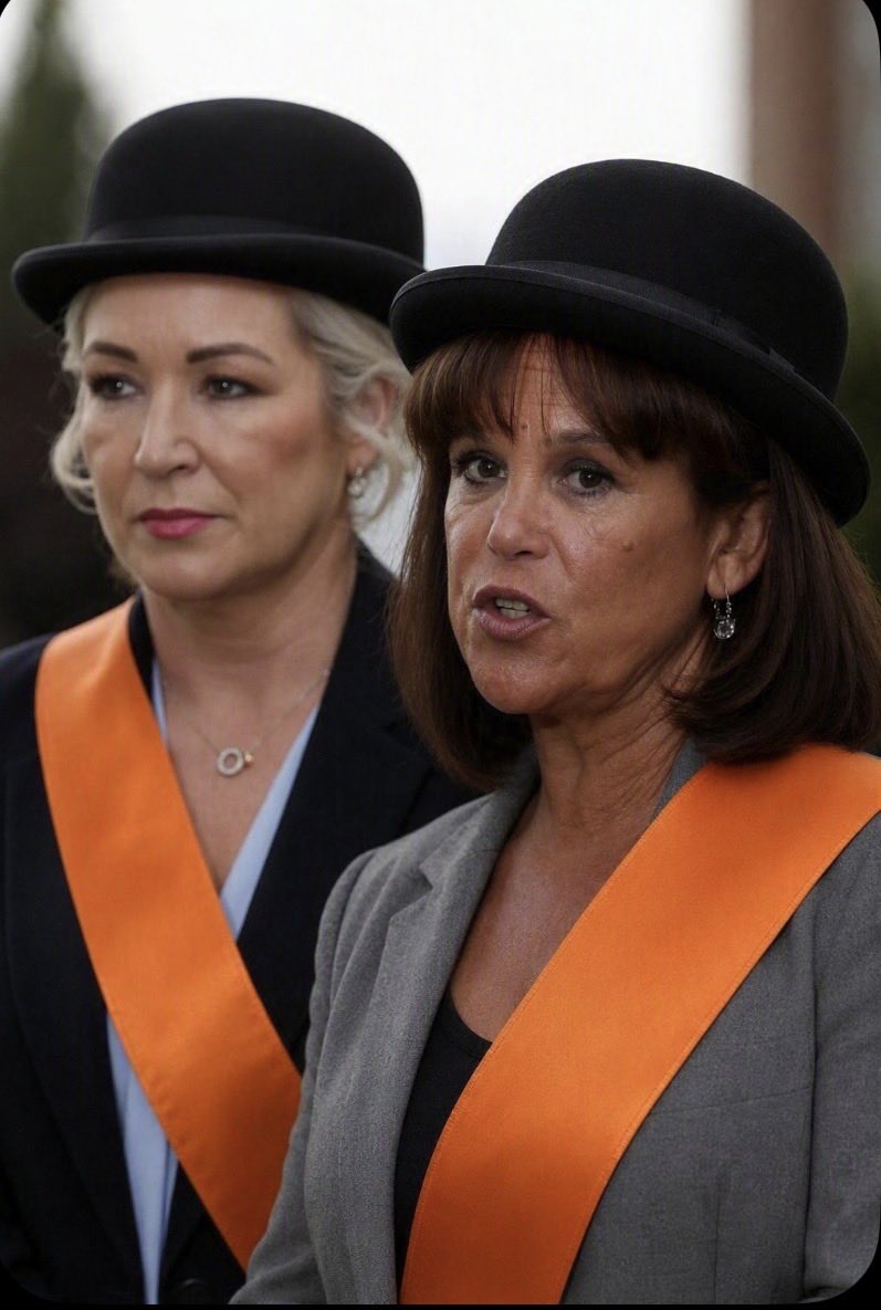 poubers's tweet photo. @IrexitFreedom These two look more comfortable dressed in something decent. We should work on covering their faces though. Scary for the kids. https://t.co/0JfZ2pD9pN