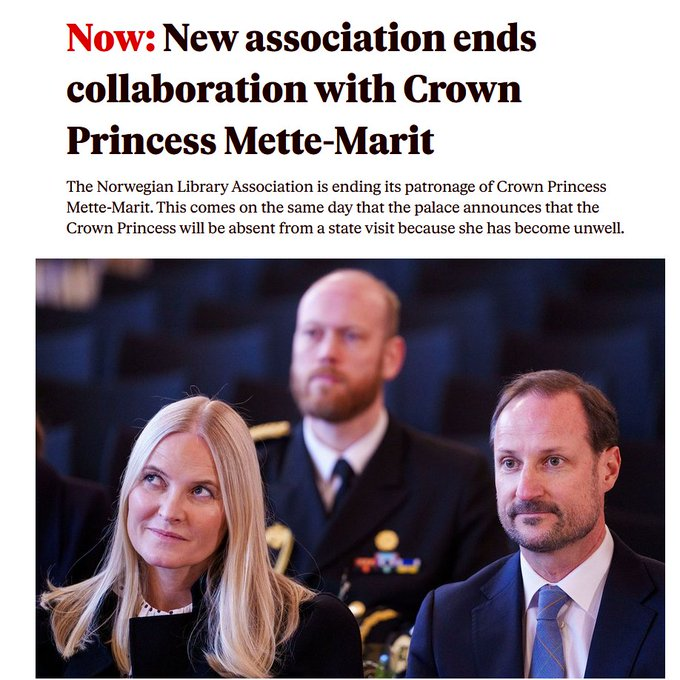 stammebark's tweet photo. Mette Marit, the Queen of Norway:

1990s - Party wild, free and seek out drug-environment the whole town knows about you
1990s - Get the nickname "Sørlandsporten" (The southern port) in your town
1996 - Join a TV-show called the "Desirehouse" where she was flirting and dating 100 men while pregnant
1997 - Get your first kid at 23 years old, grown up without a dad which left and was convicted for drugs, which is now up to conviction for rape, violence and drugs
2000 - Met the Royal Prince
2001 - Married Haakon, the Royal Prince of Norway
2001 - Apologized for her past
2004-2005 - Had two kids with Haakon, Ingrid and Sverre
2011-2014 - Despite knowing Epstein was a convicted minor sex offender, she flirted, visited him multiple times and met him with her kids and even returned to him after an "unsafe accident"
2019 - Epstein story becomes global scandal
2019 - Lied about her contact with Epstein after the contact was known public
2026 - Total silence after new Epstein-files release show she is mentioned 1000+ times in the files
2026 - Queen of Norway