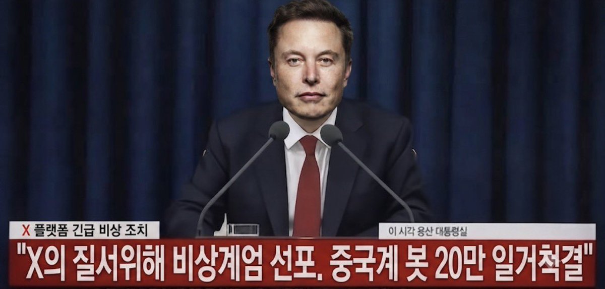 KORROOFTOPARODY's tweet photo. 일론머스크 대단하네요. 

중국계 봇 20만명 삭제. https://t.co/vmzoZszwvI