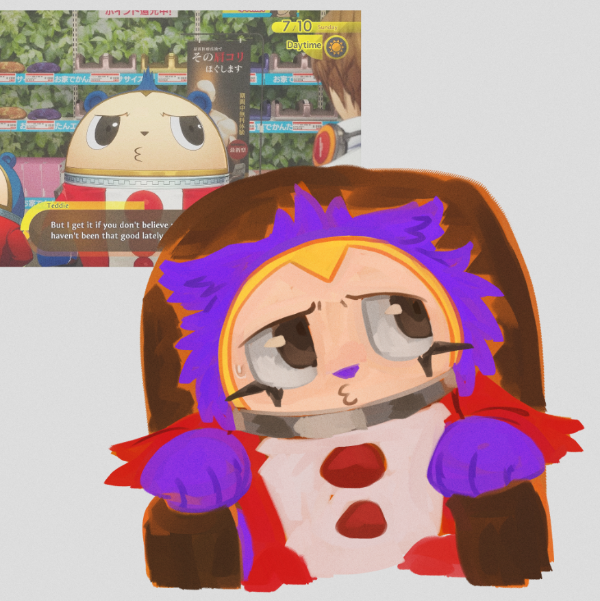 craaske's tweet photo. i REALLY like the new teddies we are being given #persona4 https://t.co/98zr3BHMf7