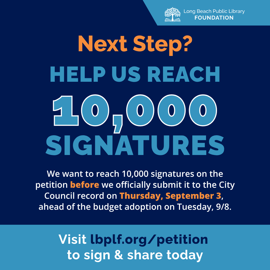 LBPLFoundation's tweet photo. A huge THANK YOU to everyone who has been turning out and showing their love for Long Beach Public Libraries this budget season! Visit https://t.co/trxfuJDkRr to learn how you can help us keep up the momentum. https://t.co/sRq6lUZQz9