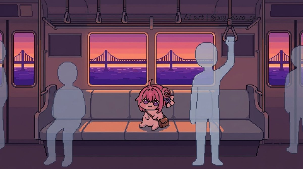 my_doro_s2's tweet photo. Doro, bound for somewhere

Doro, surrendering to the rattling rhythm as she watch the glow of the sky, unsure whether it is dawn or sunset.

#doro #aiart https://t.co/RnR877DoQV