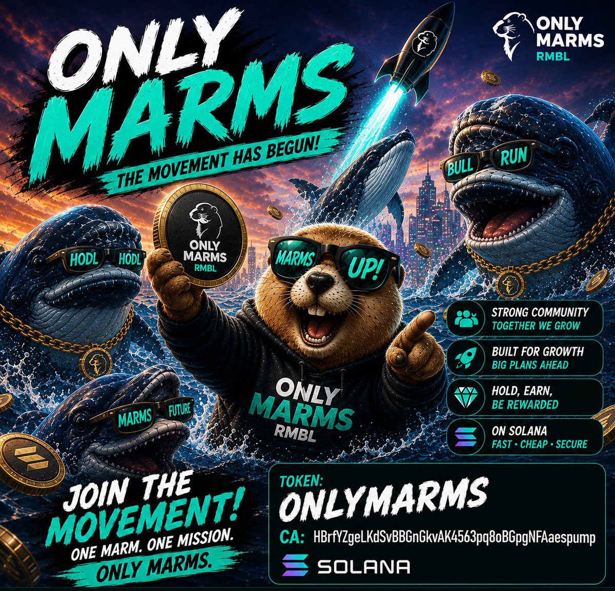 Mark7int's tweet photo. @PumpfunEco solana:HBrfYZgeLKdSvBBGnGkvAK4563pq8oBGpgNFAaespump Crypto Whales and #Solana community supporting and saving 64 years old real marmot project mentioned in global media!!! 🔥🔥🔥🚀🚀🚀

CA on SOL: HBrfYZgeLKdSvBBGnGkvAK4563pq8oBGpgNFAaespump

#crypto #sol #PumpFun #MemeCoin https://t.co/ZySbRGSABH