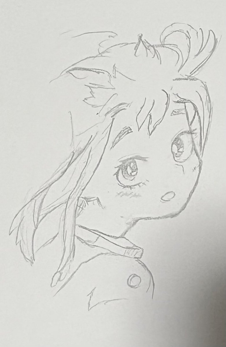 apepeE00's tweet photo. お茶子ちゃんの顔だけ模写してみました！
髪は適当です🙇
個人的には上手くいった！
あとどのイラストのお茶子もかわいい https://t.co/DgtJsxUTps