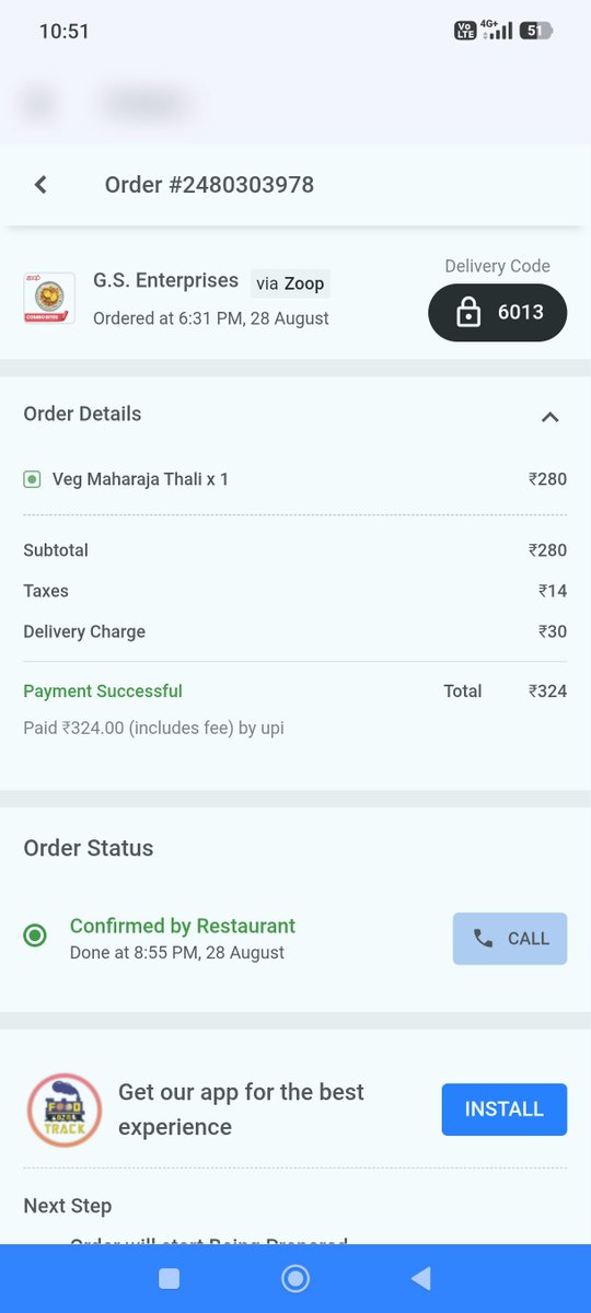 vipulgaurav's tweet photo. @eCateringIRCTC @IRCTCofficial PNR संख्या 6708673278 के संदर्भ में मैने IRCTC catering के माध्यम से prepaid Food order किया था. Food की डिलीवरी लखनऊ जंक्शन पे होनी थी. ना तो मुझे फूड डिलीवरी की गयी और ना ही रिफंड. संज्ञान लें https://t.co/OlCwCqYZ69