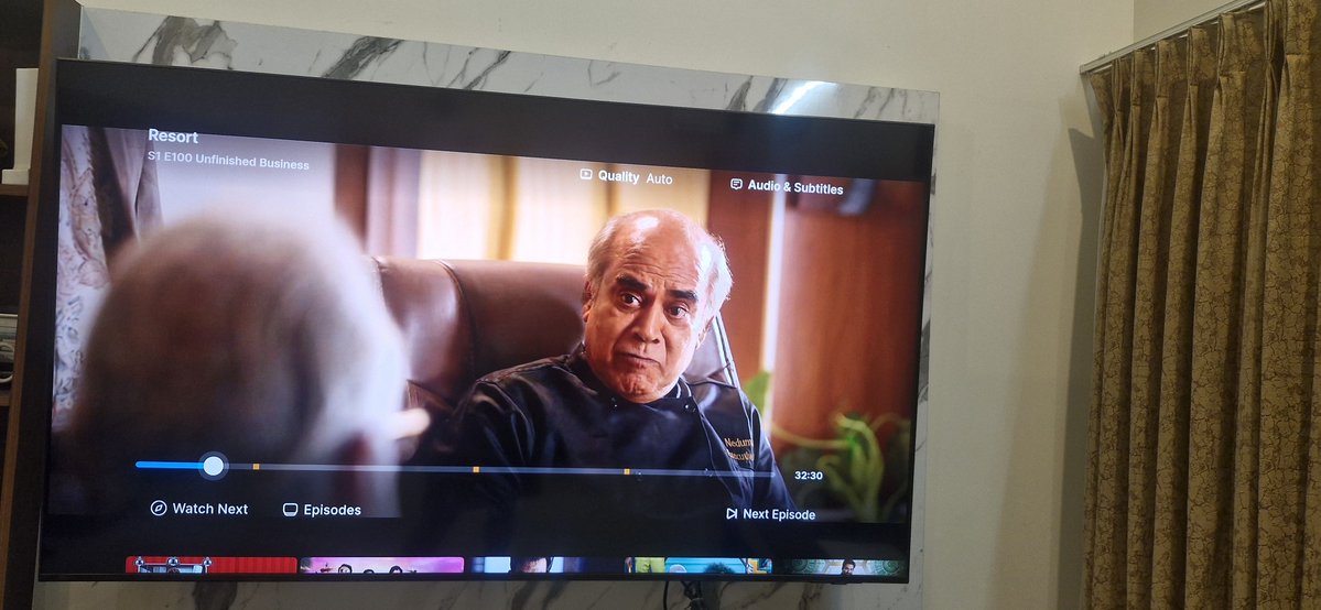 Ajaychairman's tweet photo. Done watching all 100 episodes of #Resort (Season1) on JioHotstar!

Enjoyed this web series. 
The perfect blend of suspense,drama, emotions,and memorable characters kept me hooked every week.
You just can't hate the antagonist—#Nedumaran 🙌

Now the wait begins for Season 2! https://t.co/wv6vB6abTp